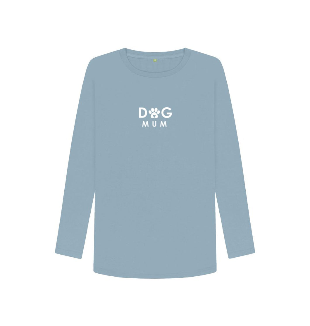 Stone Blue Dog Mum - Long Sleeved Top